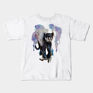 Jaguar acrylic painting Kids T-Shirt